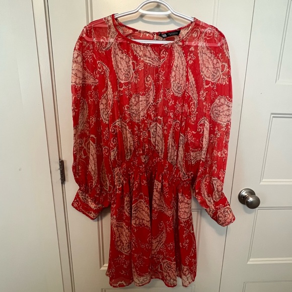 Zara Printed Short Dress, size M - Picture 2 of 5